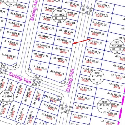 Bán Biệt Thự Thanh Hà đường 14m A1.1 - BT02 - Ô số 10