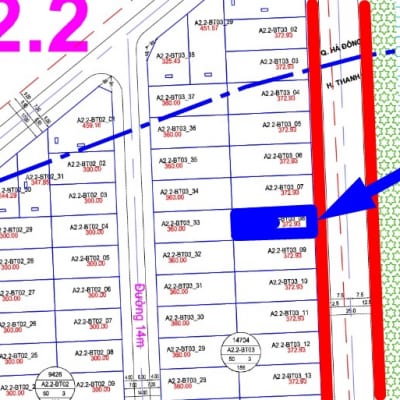 chính chủ cần bán biệt thự Thanh Hà đường 25m A2.2 - BT03 - ô số 8