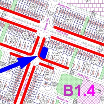 bán biệt thự Thanh Hà ô góc B1.4 - BT12 - Ô số 1