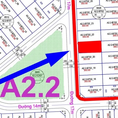 bán biệt thự Thanh Hà A2.2 - BT02 - Ô số 21