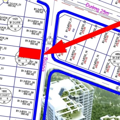 bán biệt thự Thanh Hà B1.3 - BT01 - Ô số 5