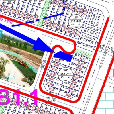 bán liền kề Thanh Hà B1.1 - LK17 - ô số 17