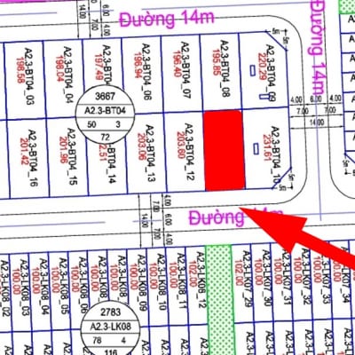 bán biệt thự Thanh Hà A2.3 - BT04 - Ô số 11