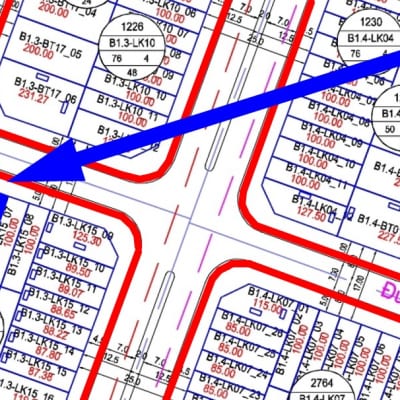 bán liền kề Thanh Hà đường 17m B1.3 - LK15 - Ô số 6