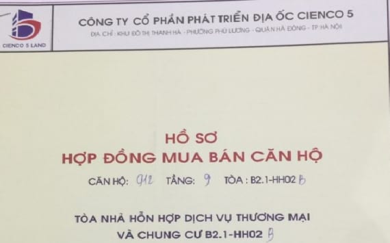 tổng hợp hợp đồng chung cư Thanh Hà